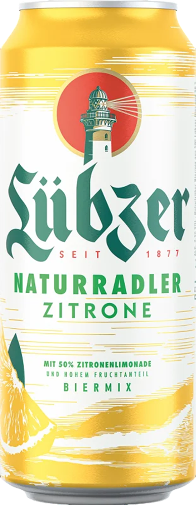 Lübzer Naturradler Limone 2,5% - Lattina da 50 cl