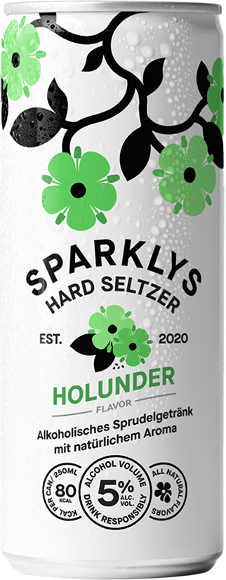 Sparklys Hard Seltzer Holunder 5% - 24 x 25 cl Dose Sparklys Hard Seltzer Holunder 5% - 24 x 25 cl Dose