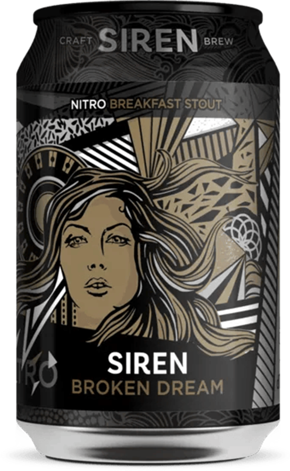 Siren Broken Dream Breakfast Stout 6% - 12 x 33 cl Dose Siren Broken Dream Breakfast Stout 6% - 12 x 33 cl Dose