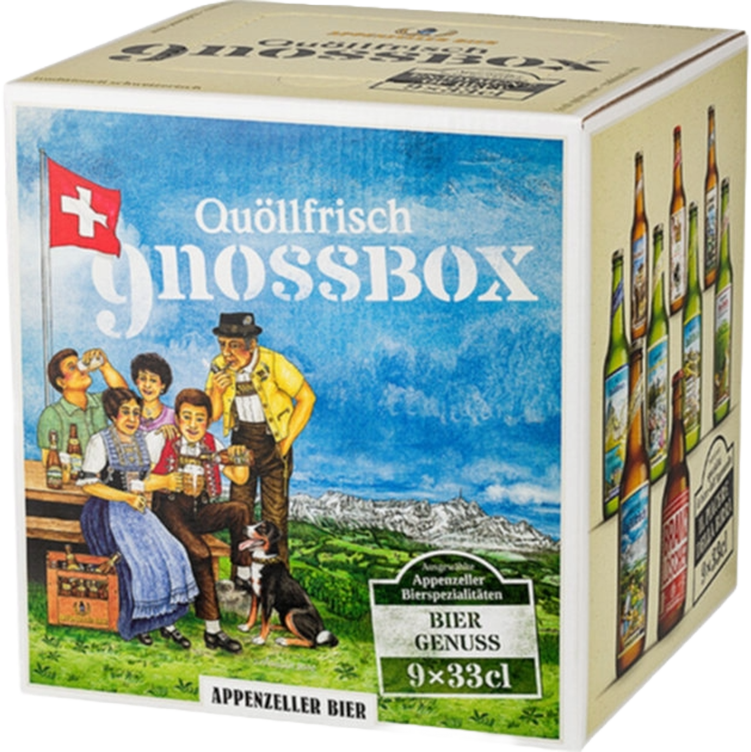 Appenzeller Bier GnossBox - 9 x 33 cl