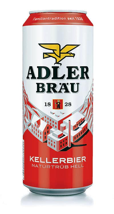 Adler Bräu Kellerbier 4,8% - 24 x 50 cl Dose