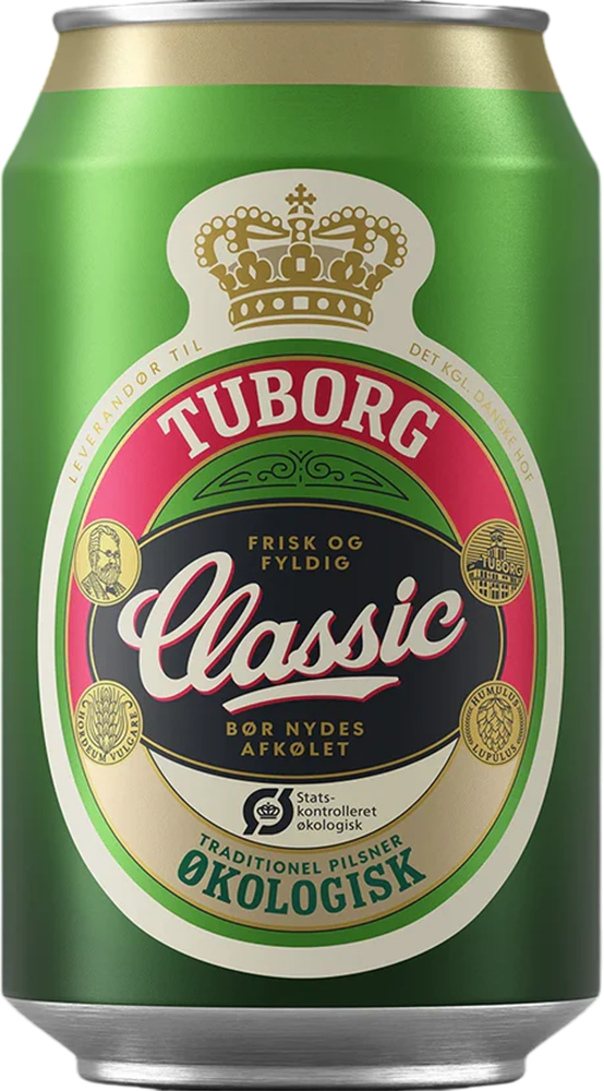 Tuborg Classic Økologisk 4.6% - 33 cl Dose