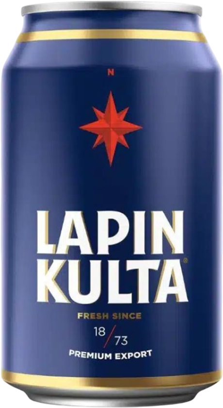 Lapin Kulta Lager 5.2% - 50 cl boîte