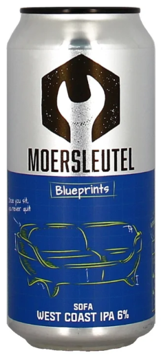 Moersleutel Sofa West Coast IPA 6% - 12 x 44 cl Dose