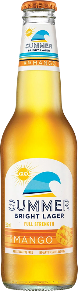 XXXX Summer Bright Mango Lager 4% - 33 cl