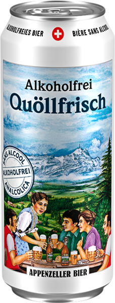 Appenzeller Quöllfrisch Alkoholfrei - 6 x 50 cl Dose