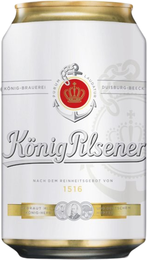 König Pilsener 4.9% - 24 x 33 cl canette König Pilsener 4.9% - 24 x 33 cl canette