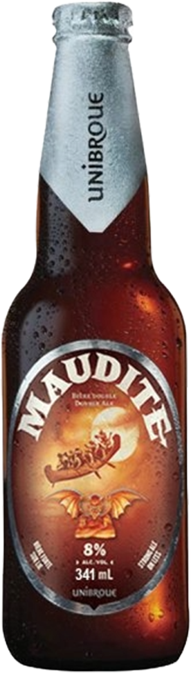 Bière Unibroue Maudite 8,0% vol. - 34,1 cl Canada Bière Unibroue Maudite 8,0% vol. - 34,1 cl Canada