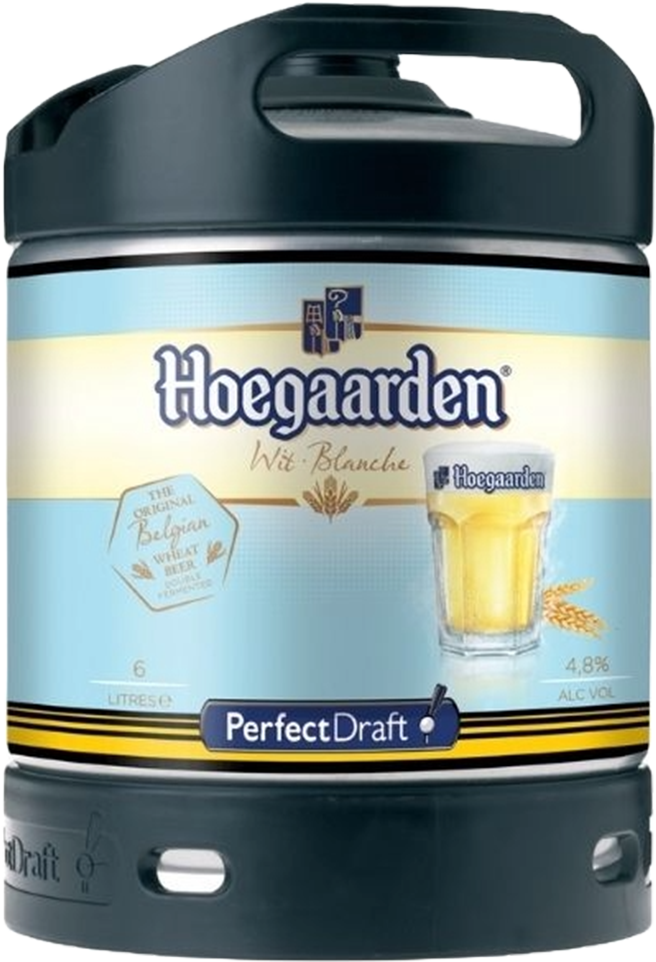 Hoegaarden Wit Perfect Draft 4.9% - fût de 6 litres Hoegaarden Wit Perfect Draft 4.9% - fût de 6 litres