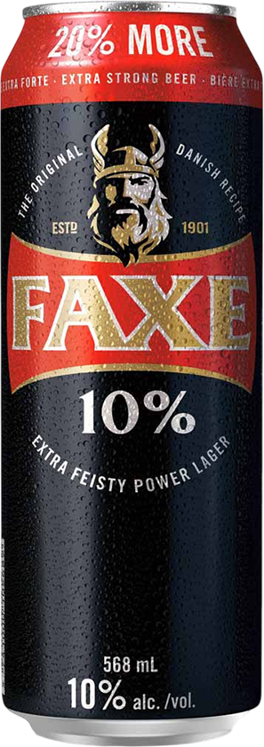 Faxe Extra Strong 10% - lattina da 56,8 cl