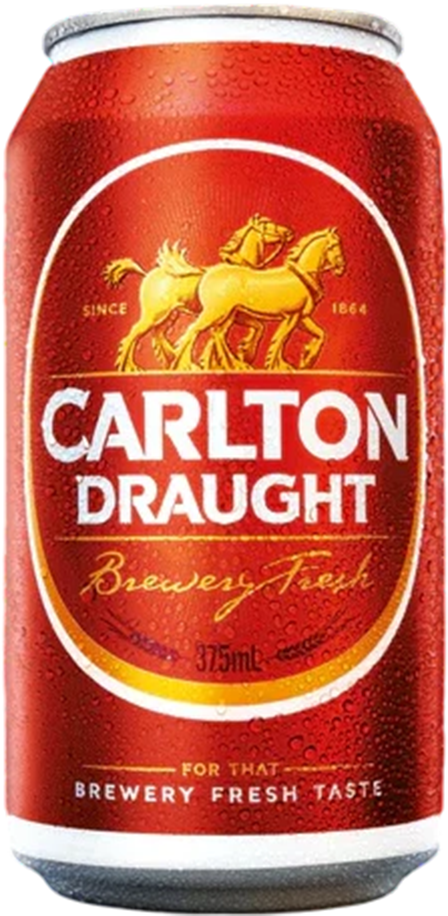 Carlton Draught Lager 4.6% - 37.5 cl Dose