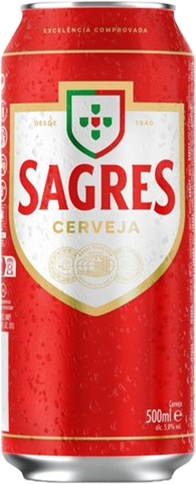Sagres Original 4.8% - 24 x 50 cl boîte Sagres Original 4.8% - 24 x 50 cl boîte