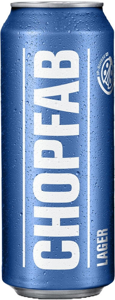 Chopfab Lager IP-Suisse 4.8% - 6 x 50 cl boîte Chopfab Lager IP-Suisse 4.8% - 6 x 50 cl boîte