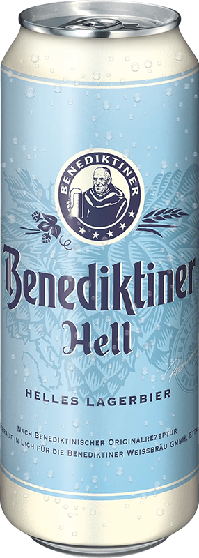 Benediktiner Hell 5% - 24 x 50 cl canette Benediktiner Hell 5% - 24 x 50 cl canette