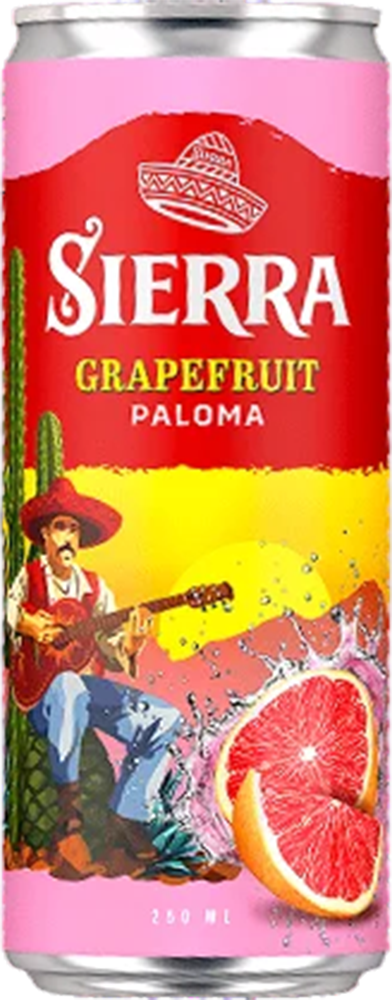 Sierra Grapefruit Paloma 10% - 25 cl Dose