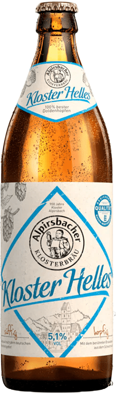 Alpirsbacher Klosterbräu Hell 5.1% - 20 x 50 cl MW Alpirsbacher Klosterbräu Hell 5.1% - 20 x 50 cl MW