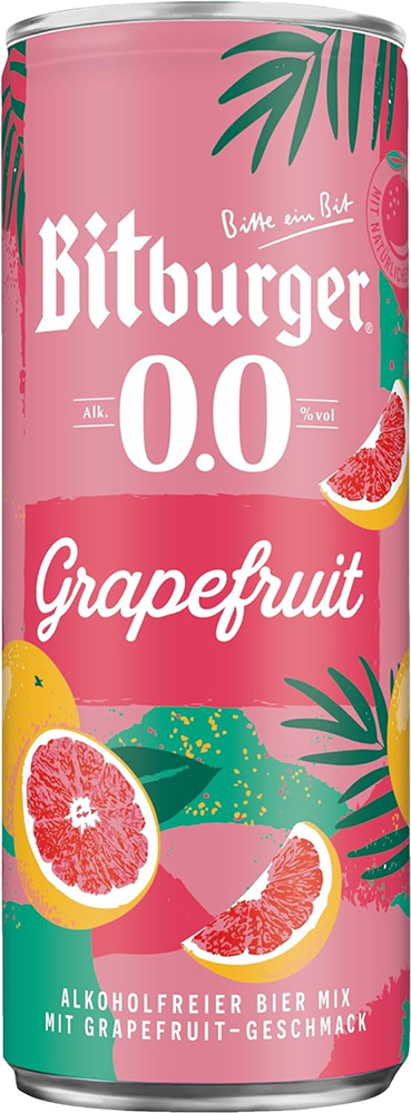 Bitburger 0.0% Grapefruit alkoholfrei - 33 cl Dose