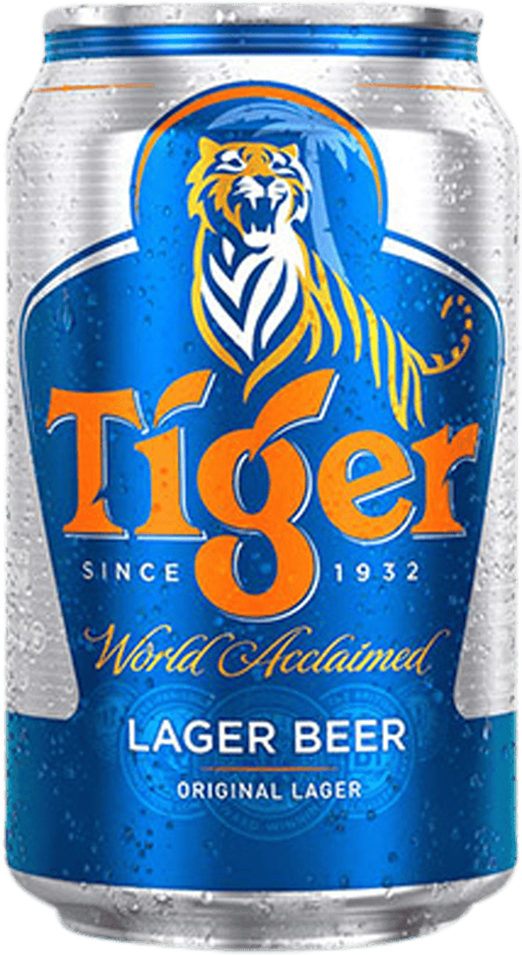 Tiger Lager 5% - 24 x 33 cl canette Tiger Lager 5% - 24 x 33 cl canette