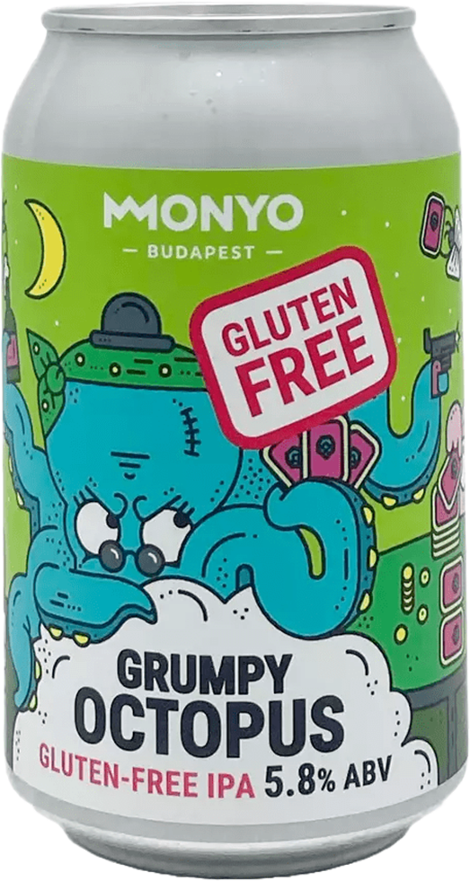Monyo Grumpy Octopus 5.8% - 12 x 33 cl canette Monyo Grumpy Octopus 5.8% - 12 x 33 cl canette