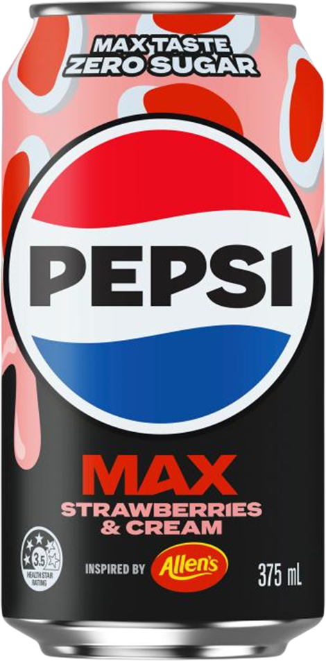 Pepsi Max Strawberries & Cream Cola - 37.5 cl Dose