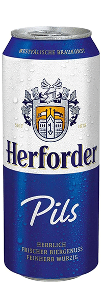 Herforder Pils 4,8% - 24 x 50 cl canette Herforder Pils 4,8% - 24 x 50 cl canette
