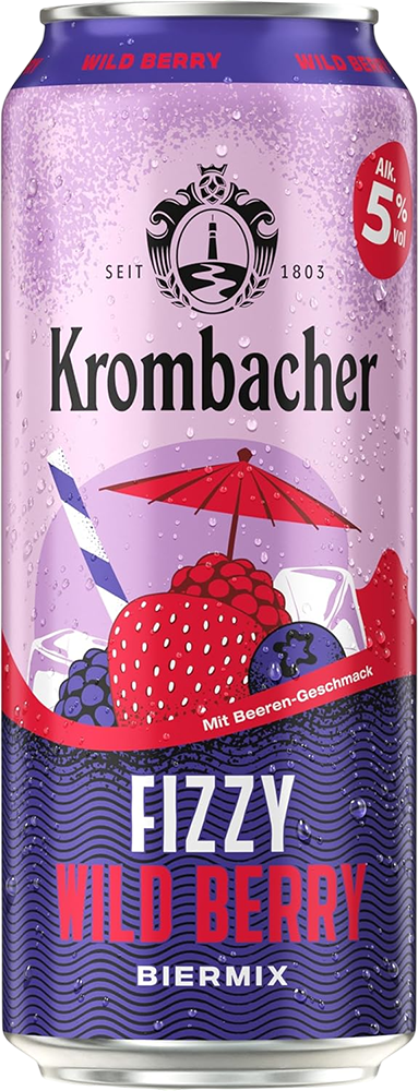 Krombacher Fizzy Wild Berry 5% - 50 cl Dose