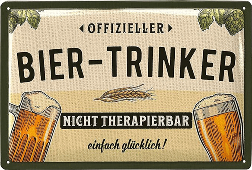 Metal sign Official Beer Drinker - 20 x 30 cm Metal sign Official Beer Drinker - 20 x 30 cm