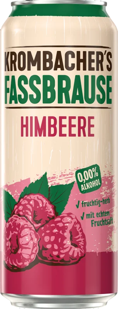 Krombacher Fassbrause Lampone - lattina da 50 cl