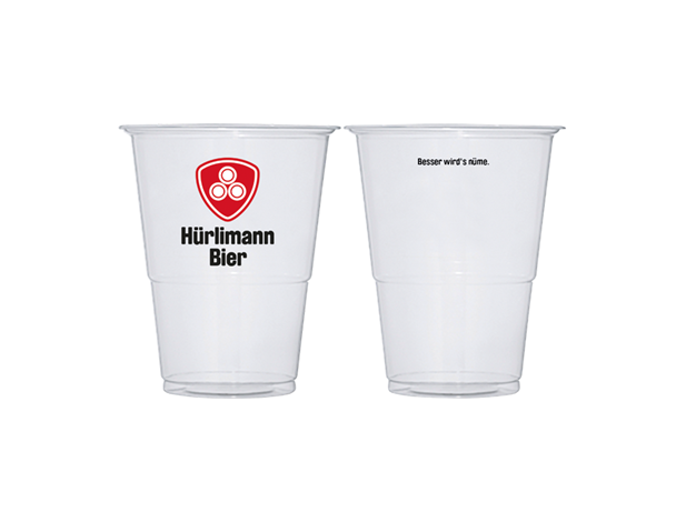 Hrlimann Plastik Bierbecher