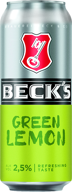 Becks Green Lemon 2,5% - 24 x 50 cl Dose