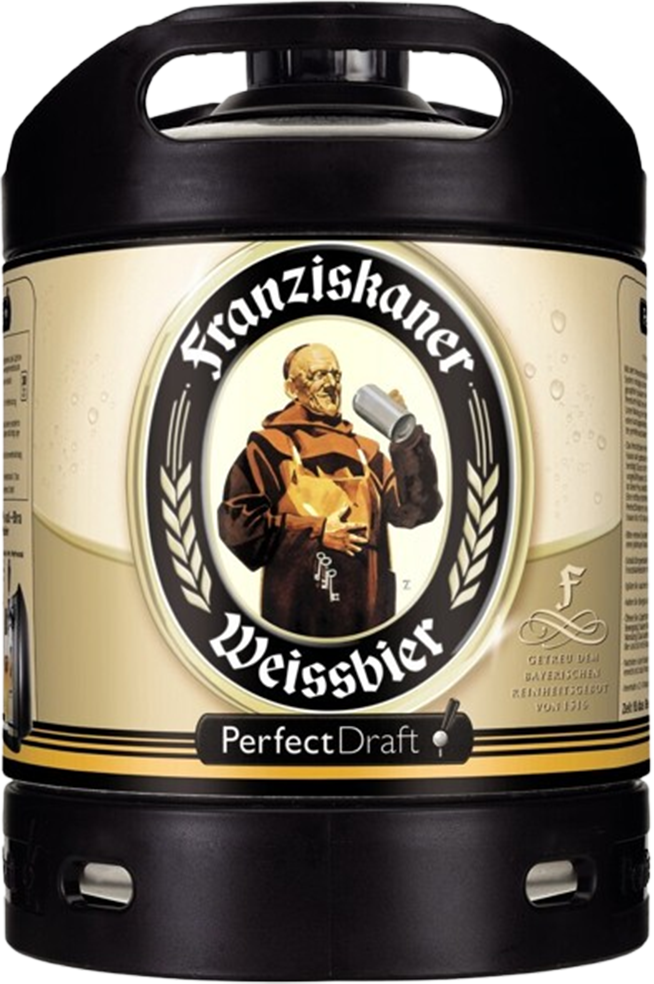 Franziskaner Weissbier Perfect Draft 5% - fût de 6 litres Franziskaner Weissbier Perfect Draft 5% - fût de 6 litres