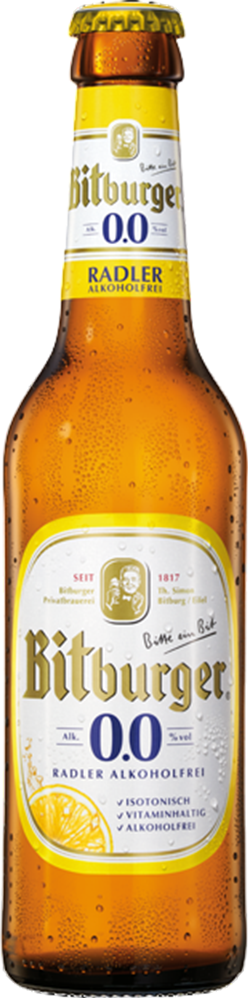 Bitburger Radler 0.0% alkoholfrei - 33 cl
