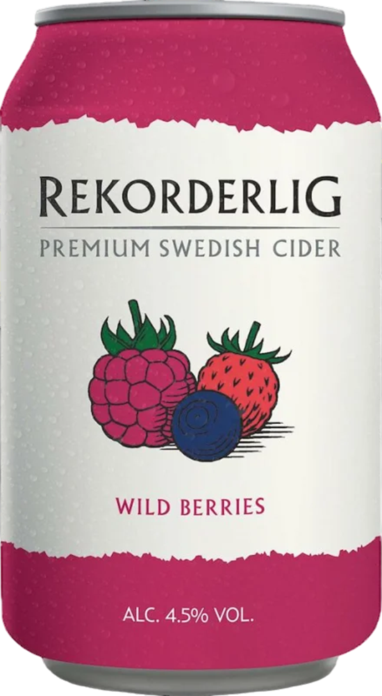 Rekorderlig Wild Berries Cider 4.5% - Lattina da 33 cl