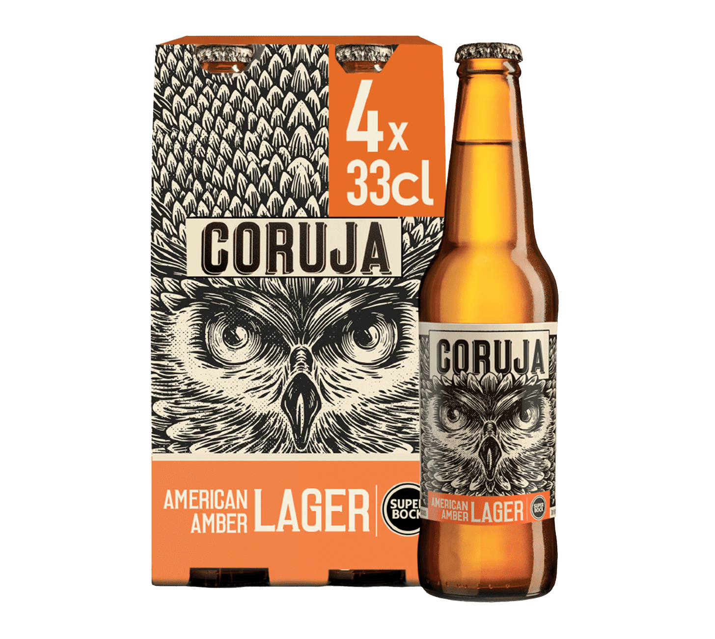 Coruja American Amber Lager 5,3% vol. 24 x 33 cl Portugal Coruja American Amber Lager 5,3% vol. 24 x 33 cl Portugal