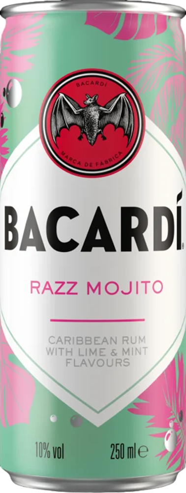 Bacardi Razz Mojito 10% - 25 cl Dose