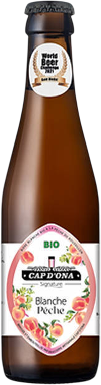 Cap d'Ona Blanche Pêche 4% - 25 cl