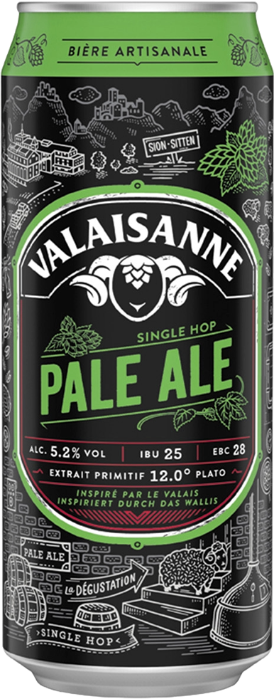 Valaisanne Pale Ale 5.2% - 4 x 50 cl Dose