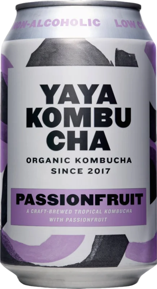 Yaya Kombucha Fruit de la passion - Canette 33 cl
