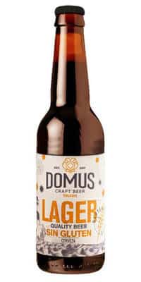 Domus Cerveza Lager Bier sin gluten 4,8% Vol. 24 x 33 cl Spanien