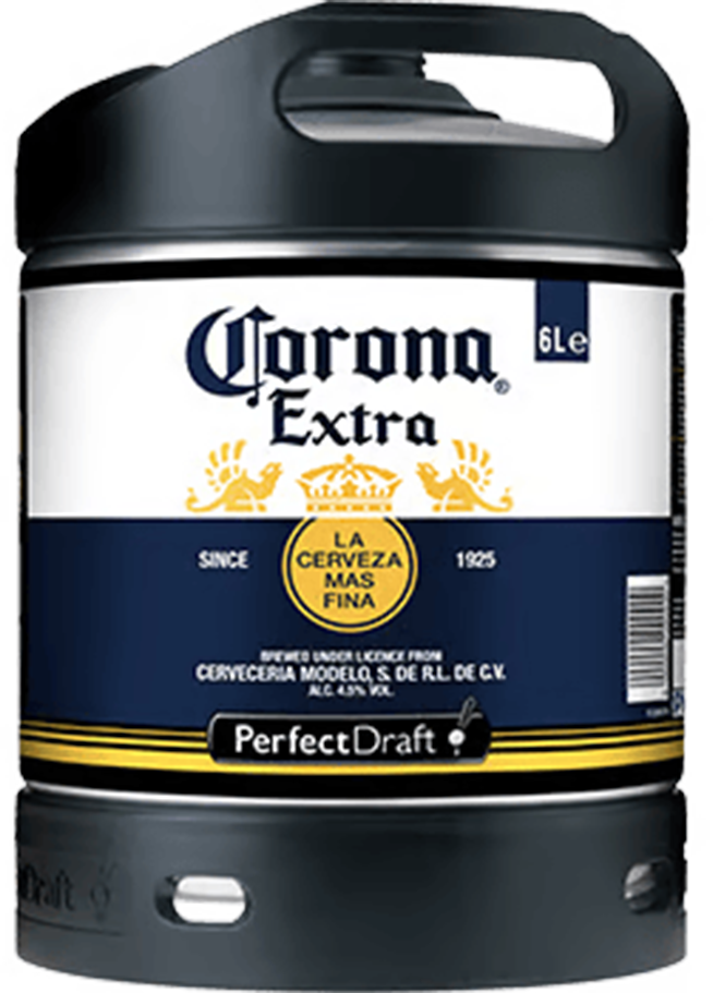 Corona Extra Perfect Draft - fût de 6 litres Corona Extra Perfect Draft - fût de 6 litres