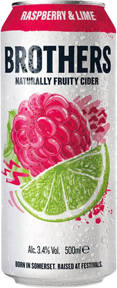 Brothers Raspberry & Lime Cider 3.4% - 50 cl Dose