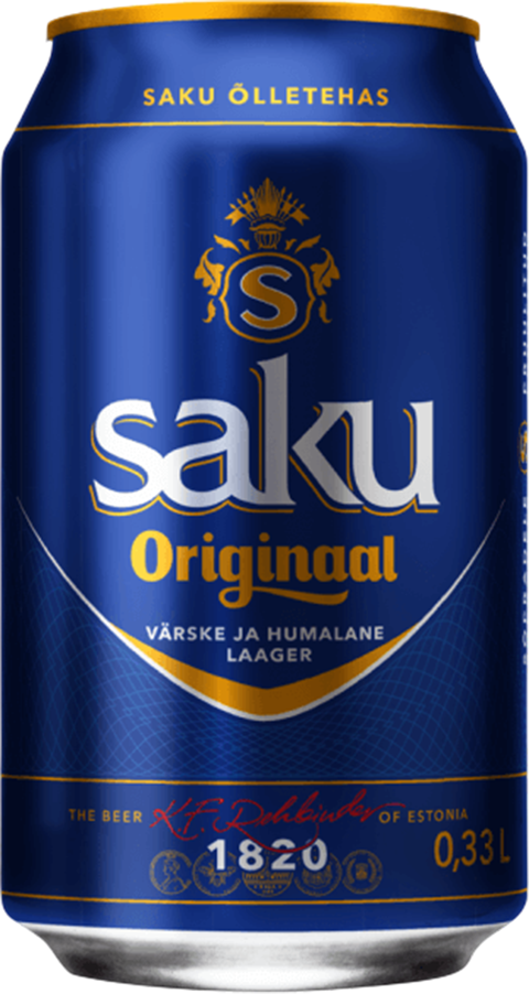 Saku Originalaal 4.7% - 33 cl Dose