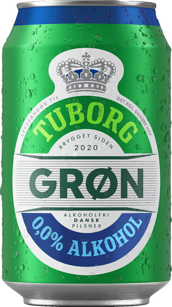Tuborg Gron 0.0% alkoholfrei - 33 cl Dose