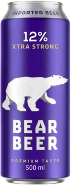 Harboe XXL Bear Beer Xtra Strong 12% - lattina da 50 cl