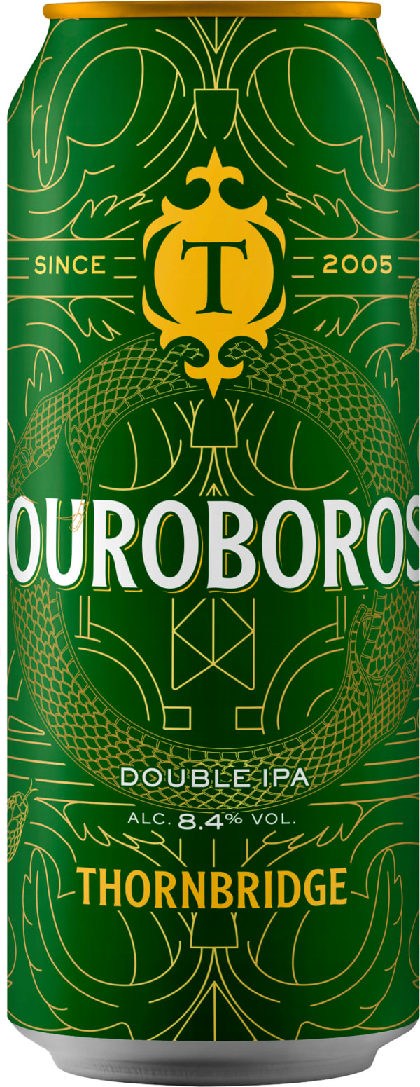 Thornbridge Ouroboros Double IPA 8.4% - Lattina da 44 cl