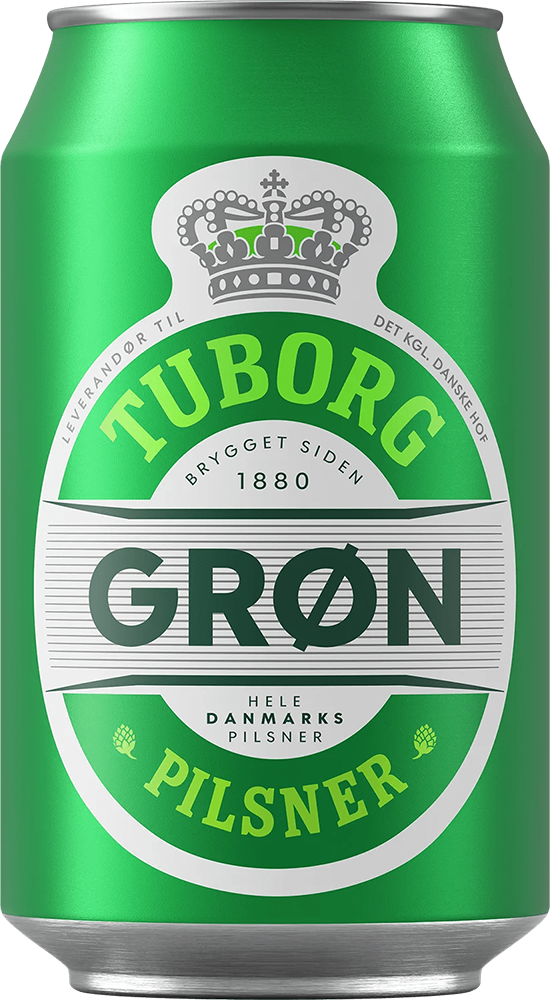 Tuborg Gron Pilsner 4.6% - 24 x 33 cl canette Tuborg Gron Pilsner 4.6% - 24 x 33 cl canette