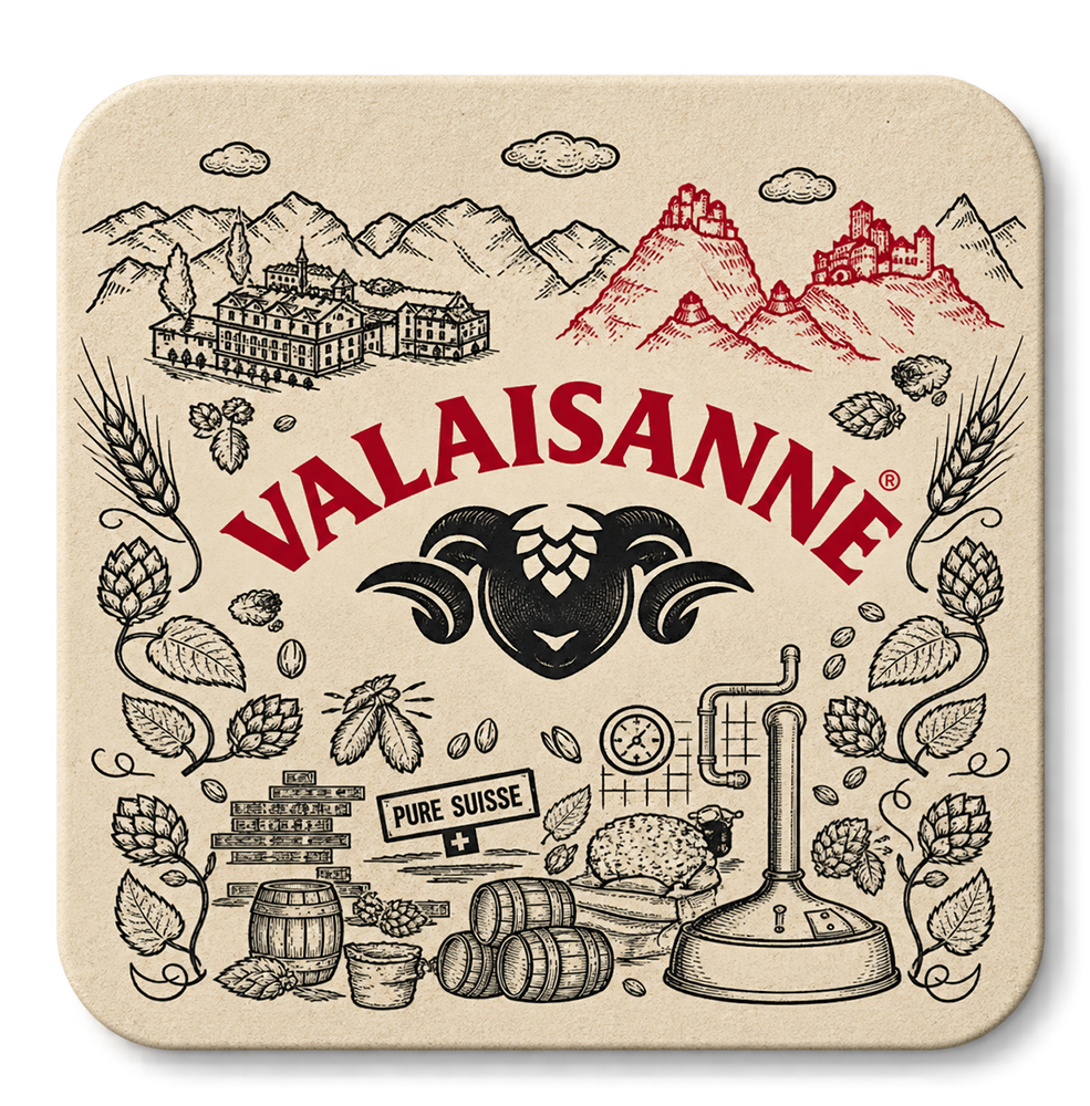 Valaisanne Bierdeckel - 100 Stück