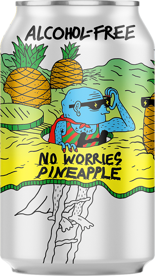 Lervig No Worries Pineapple Alkoholfrei - 24 x 33 cl Dose Lervig No Worries Pineapple Alkoholfrei - 24 x 33 cl Dose