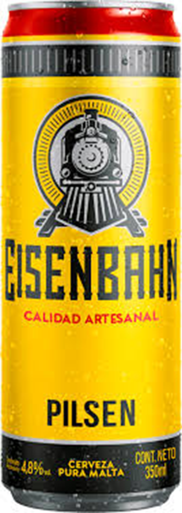 Eisenbahn Pilsen Bière Puro Malto 4,8% vol. 24 x 35 cl boîte Brésil Eisenbahn Pilsen Bière Puro Malto 4,8% vol. 24 x 35 cl boîte Brésil