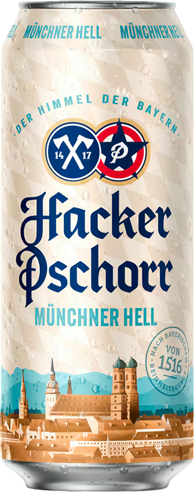 Hacker Pschorr Münchner Hell 5.1% - 50 cl can